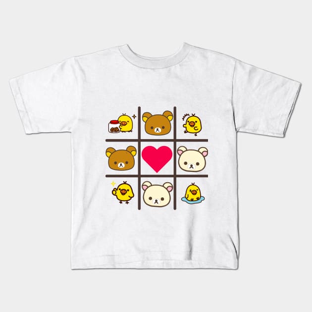 Rilakkuma and friends Kids T-Shirt by cutie_eyes